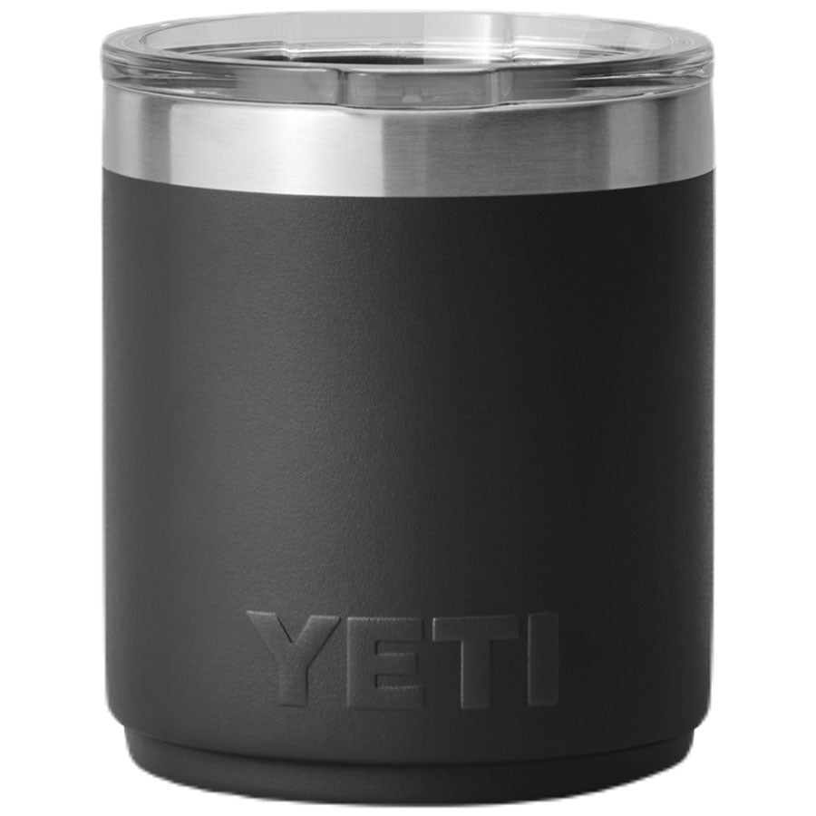 YETI Black Rambler 10 oz Stackable Lowball 2.0 with Durasip Ceramic Lining
