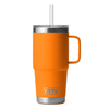 YETI King Crab Orange Rambler 25 oz Mug W/Straw Lid