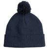 Vantage Navy Pom Beanie Cap