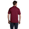 Hanes Men's Cardinal 5.2 oz. 50/50 EcoSmart Jersey Knit Polo