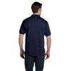 Hanes Men's Deep Royal 5.2 oz. 50/50 EcoSmart Jersey Knit Polo