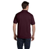 Hanes Men's Maroon 5.2 oz. 50/50 EcoSmart Jersey Knit Polo