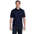 Hanes Men's Navy 5.2 oz. 50/50 EcoSmart Jersey Knit Polo