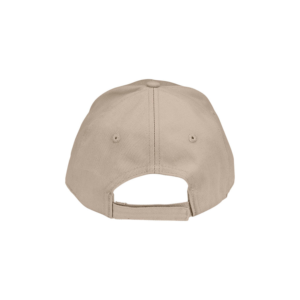 Vantage Men's Khaki Clutch Solid Constructed Twill Cap