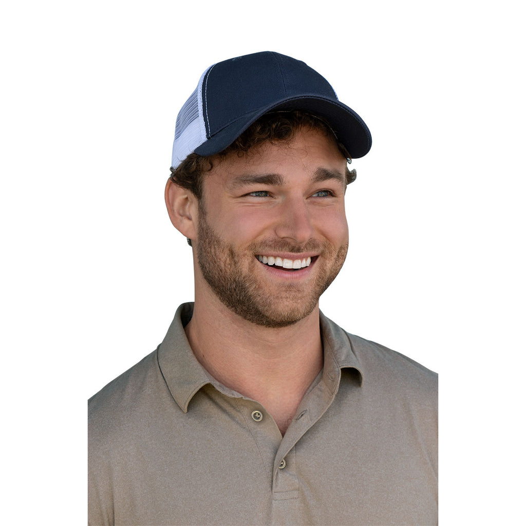 Vantage Navy Clutch Trucker Cap