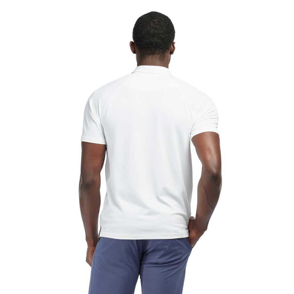 Rhone Men's White Delta Pique Polo