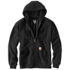 Carhartt Men's Black Rutland Thermal-Lined Hooded Zip-Front Sweatshirt