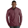 Antigua Men's Maroon Heather Tempo Quarter Zip