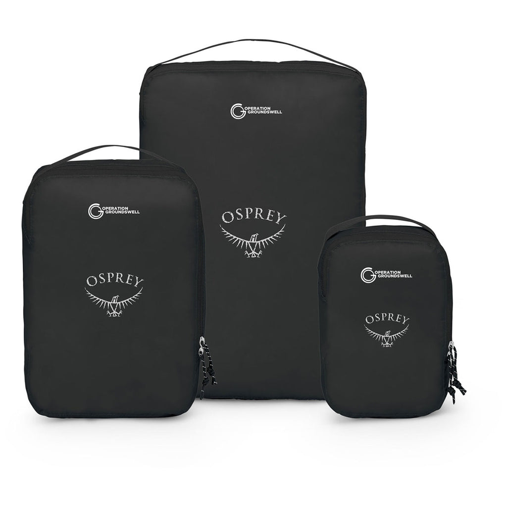 Osprey Black Ultralight Packing Cube Set