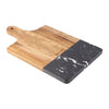 Leed's Black Marble and Wood Cutting Board