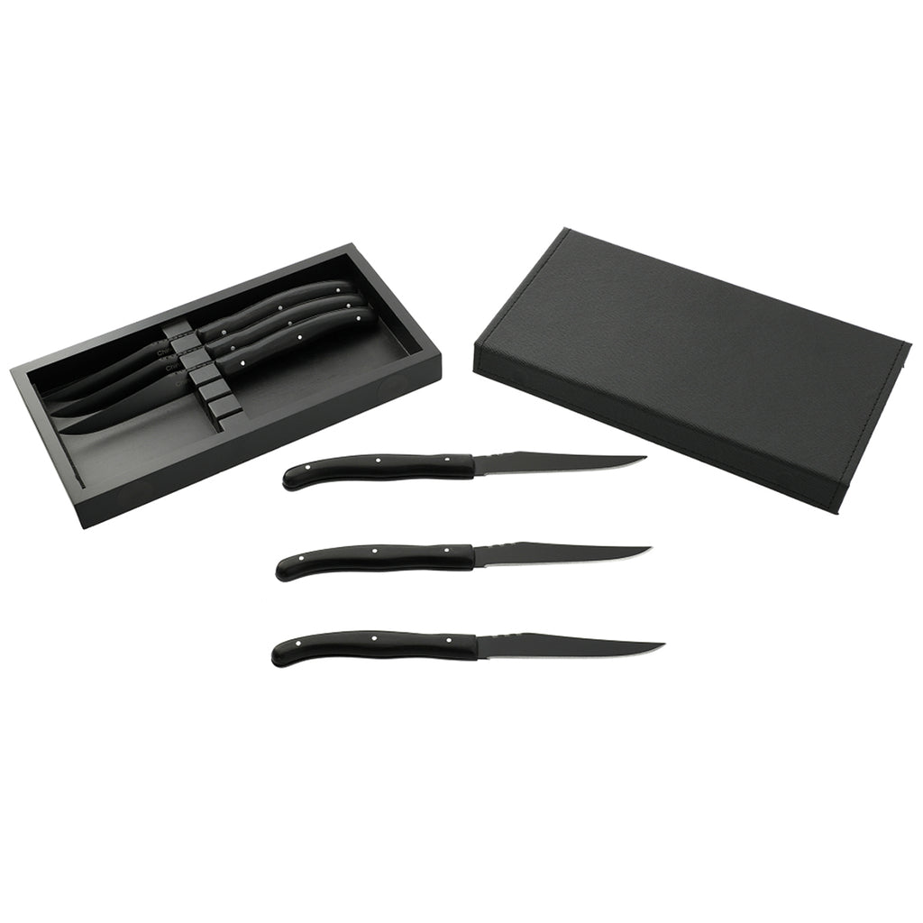 Leeds Black Modena Knife Set