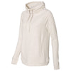 Weatherproof Women's Oatmeal Heat Last Faux Cashmere Funnelneck Sweatshirt