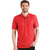 Antigua Men's Bright Red Heather/White Esteem Polo