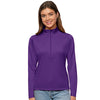 Antigua Women's Dark Purple Tribute 1/2 Zip Pullover