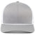 Pacific Headwear Heather Grey/White/Heather Grey Trucker Snapback Braid Cap