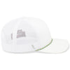 Pacific Headwear White/Moss Green Trucker Snapback Braid Cap