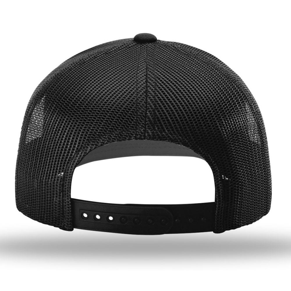 Richardson Black R-Flex Adjustable Trucker Cap