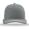 Richardson Heather Grey/White R-Flex Adjustable Trucker Cap