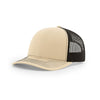 Richardson Khaki/Coffee Mesh Back Split Trucker Hat