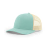 Richardson Aruba Blue/Birch Mesh Back Split Low Pro Trucker Hat