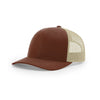 Richardson Brown/Khaki Mesh Back Split Low Pro Trucker Hat