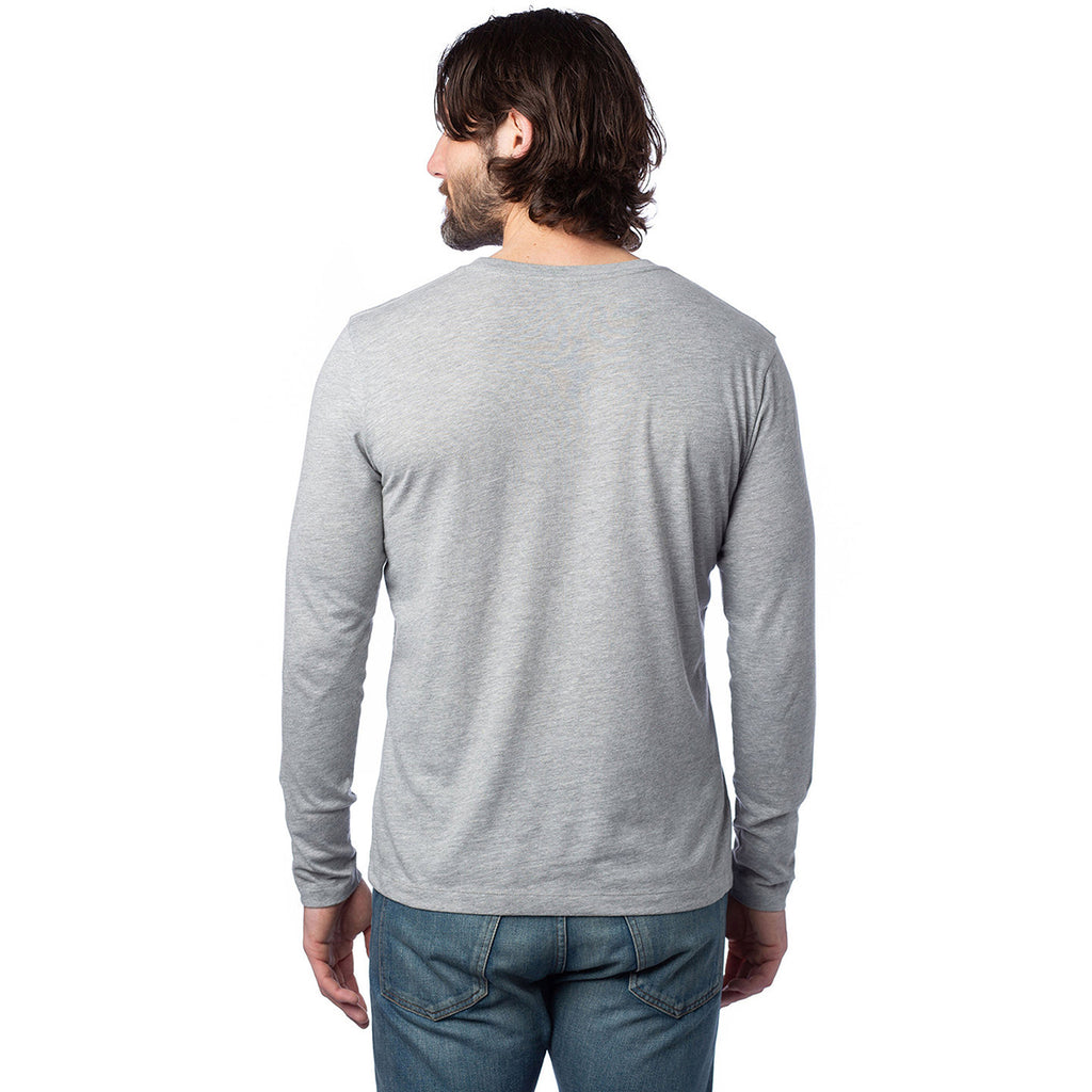 Alternative Apparel Unisex Grey Long Sleeve Go-To T-Shirt