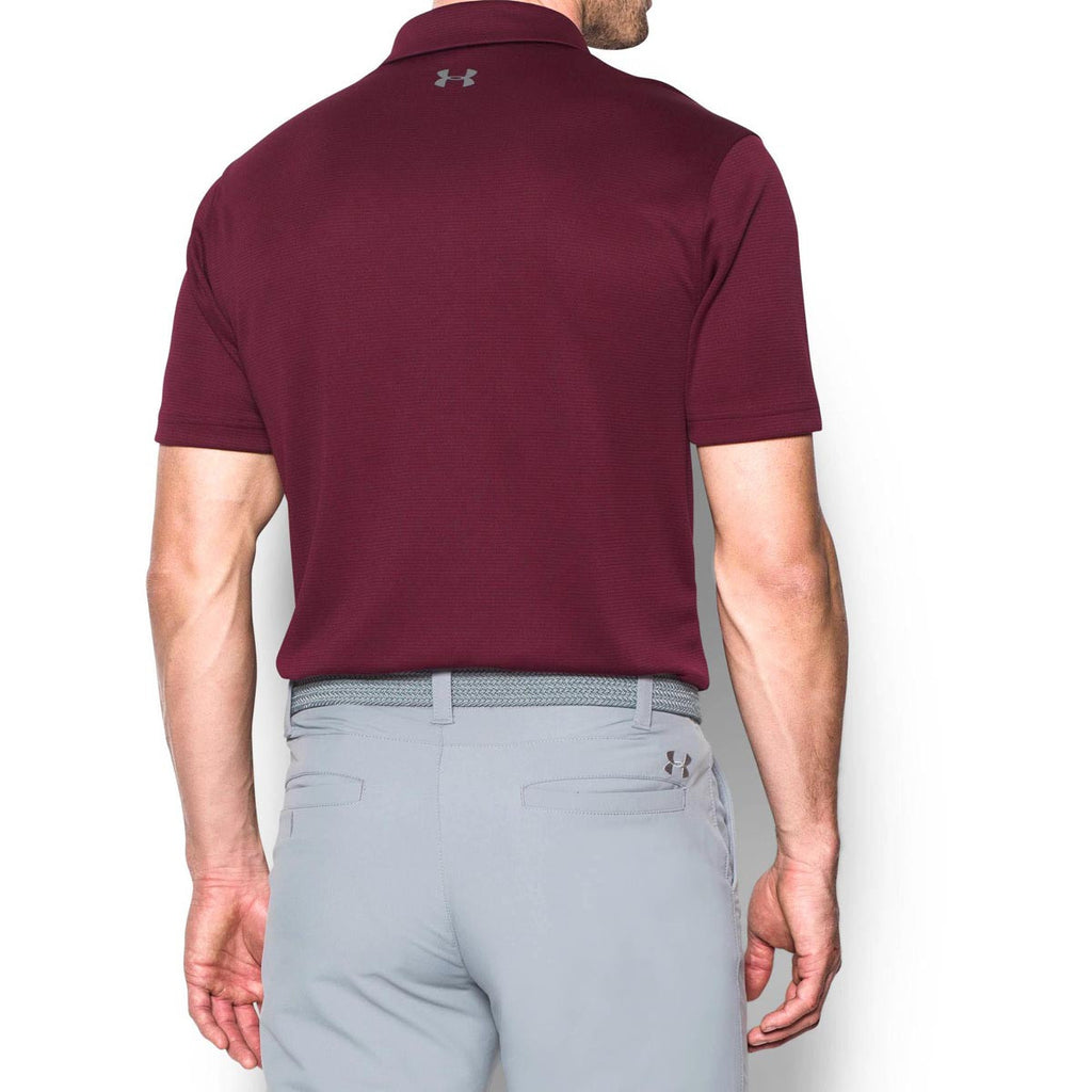 Under Armour Men's Maroon/Graphite Tech Polo