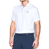 Under Armour Men's White/Graphite/Graphite Tech Polo