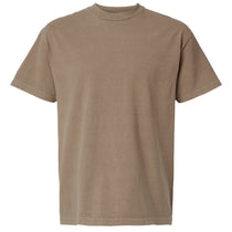 American Apparel Unisex Faded Brown Garment Dyed Heavyweight Cotton Tee