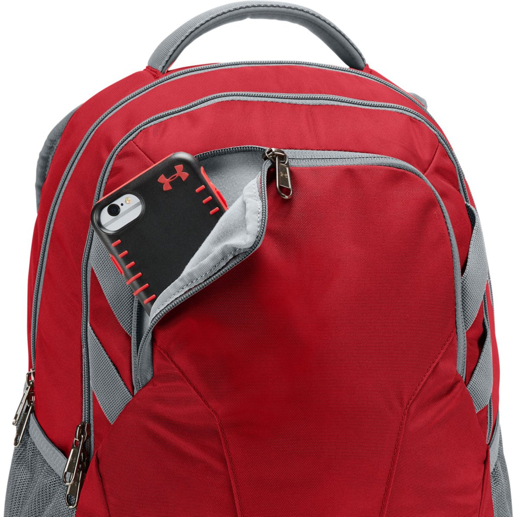 Under Armour Red UA Team Hustle 3.0 Backpack