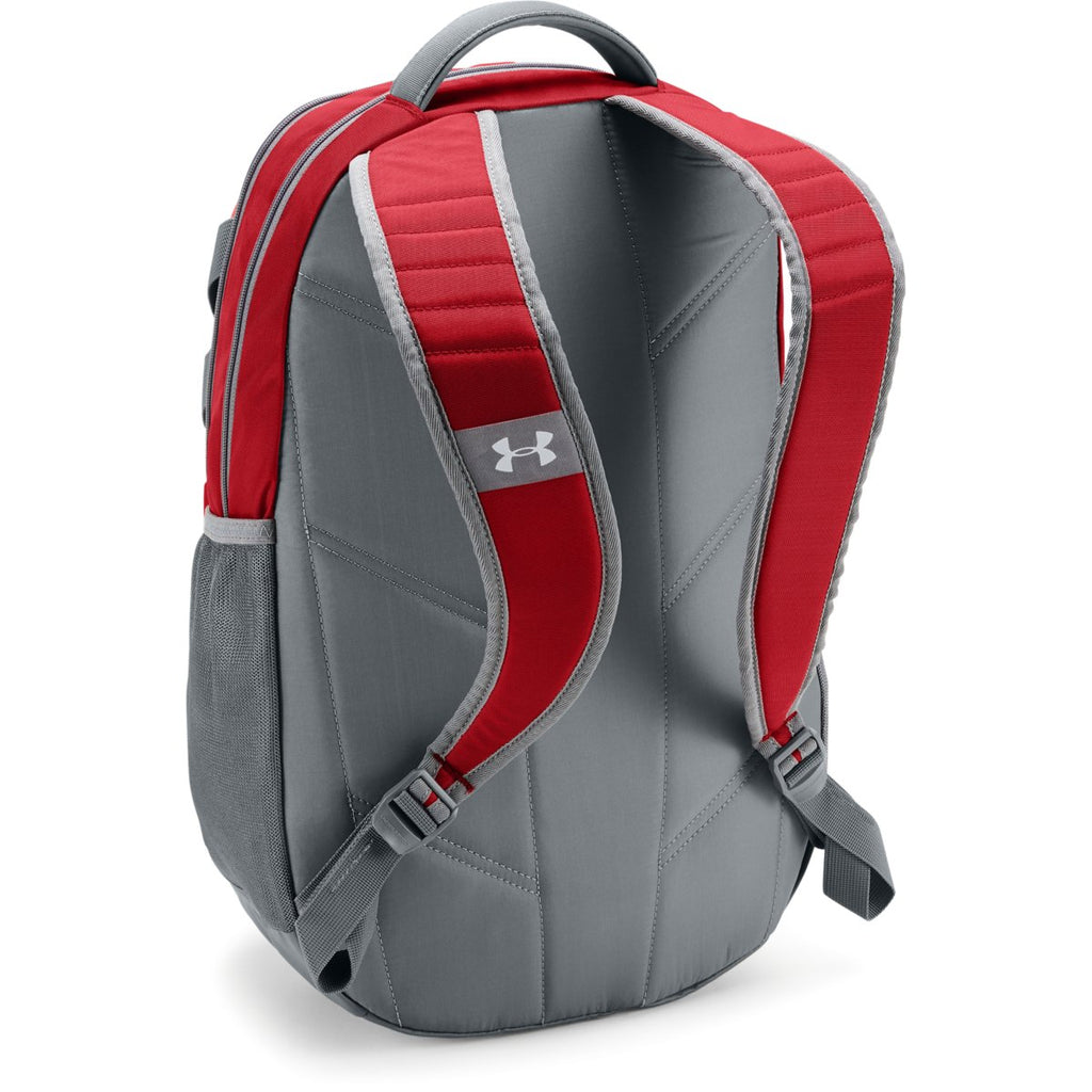 Under Armour Red UA Team Hustle 3.0 Backpack