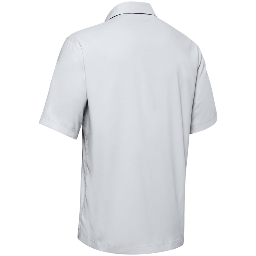 Under Armour Men's Halo Grey Motivate Button Up