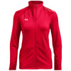 Under Armour Women's Red/White Command Warm-Up Full-Zip