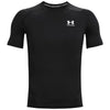 Under Armour Men's Black/White HeatGear Armour Short Sleeve Shirt