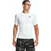 Under Armour Men's White/Black HeatGear Armour Short Sleeve Shirt