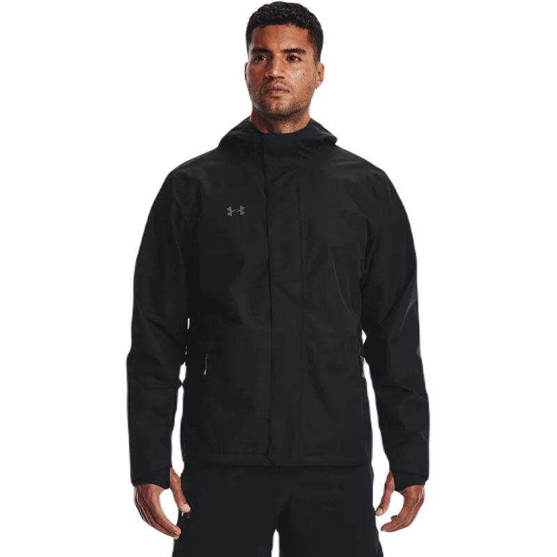 Under Armour Men's Black/Pitch Grey Stormproof Lined Rain Jacket