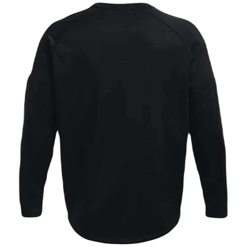 Under Armour Men's Black/White Fleece Storm Crew