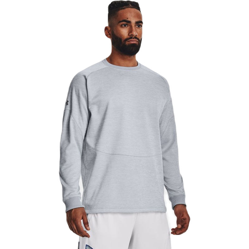 Under Armour Men's Mod Grey/Steel Fleece Storm Crew