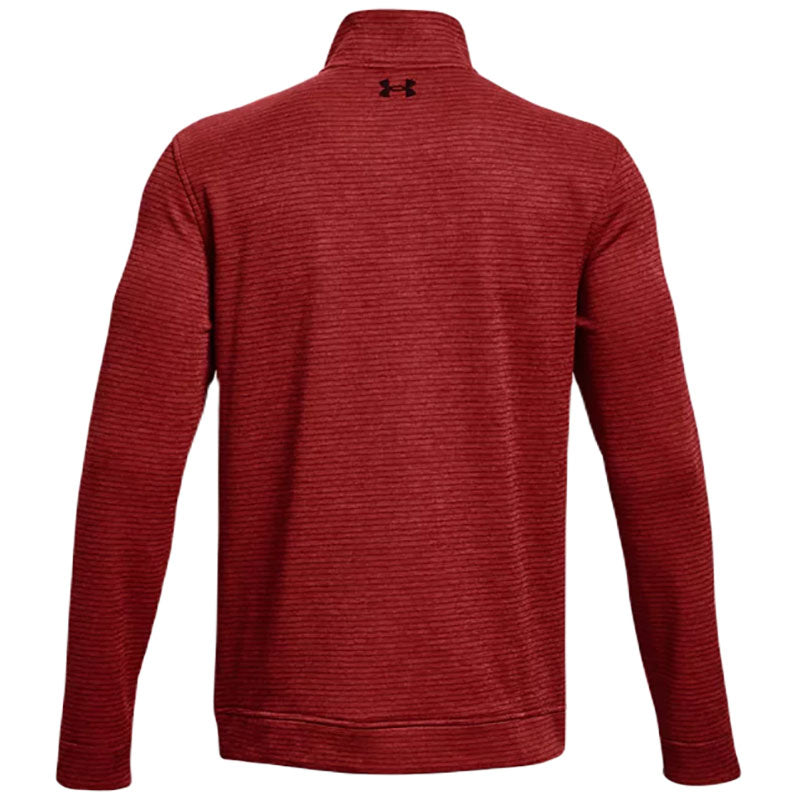 Under Armour Men's Stadium Red/Black Storm SweaterFleece 1/4 Zip