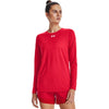 Under Armour Women's Red/White Team Tech Long Sleeve