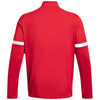 Under Armour Men's Red/White Team Knit Warm-Up Full Zip