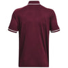 Under Armour Men's Maroon/White Team Tipped Polo