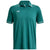 Under Armour Men's Coastal Teal/White Team Tipped Polo