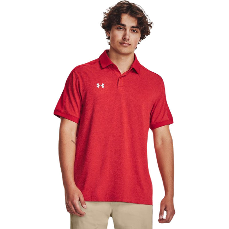 Under Armour Men's Red/White Trophy Polo