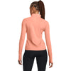 Under Armour Women's Bubble Peach/Reflective Qualifier Run Half Zip