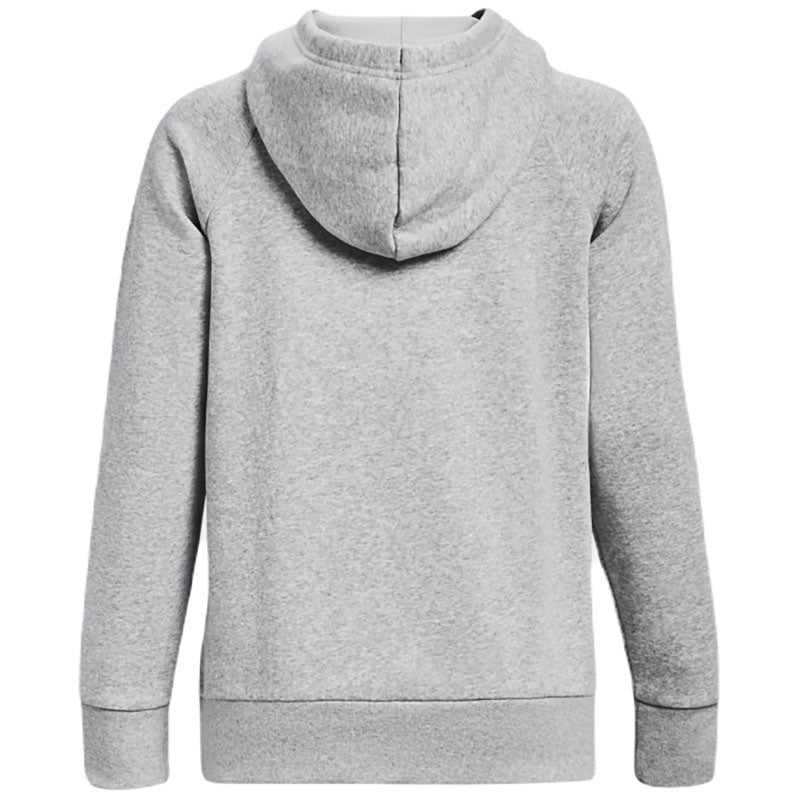 Under Armour Women's Mod Grey Light Heather/White Rival Fleece Hoodie