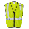 ML Kishigo Men's Lime Class 2 Economy Vest with Zippered Front