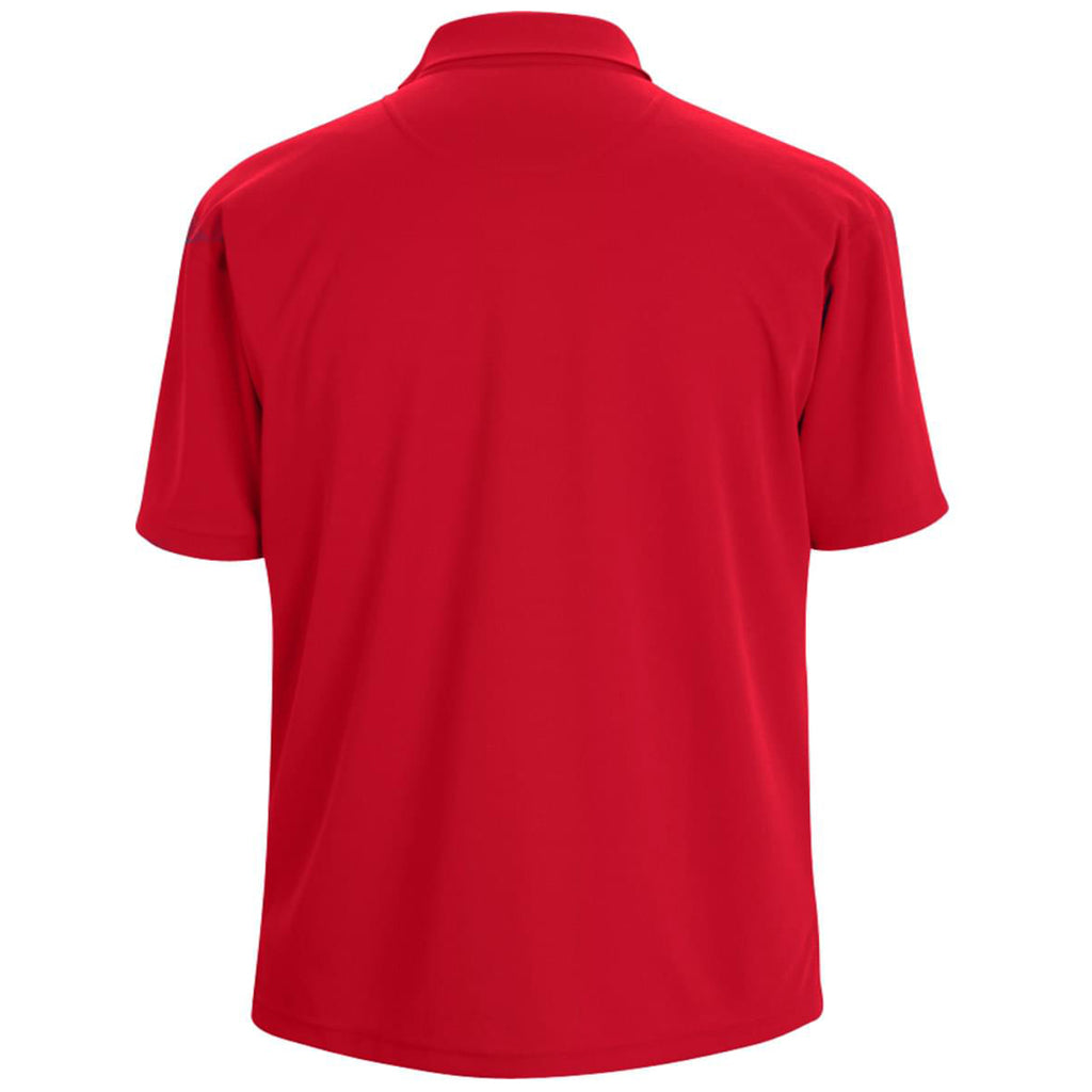 Edwards Men's Red Hi-Performance Mesh Short Sleeve Polo