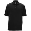 Edwards Men's Black Snap Front Hi-Performance Short Sleeve Polo