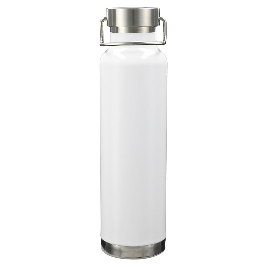 Leed's White Thor Copper Bottle with Anti-Microbial Additive 22 oz